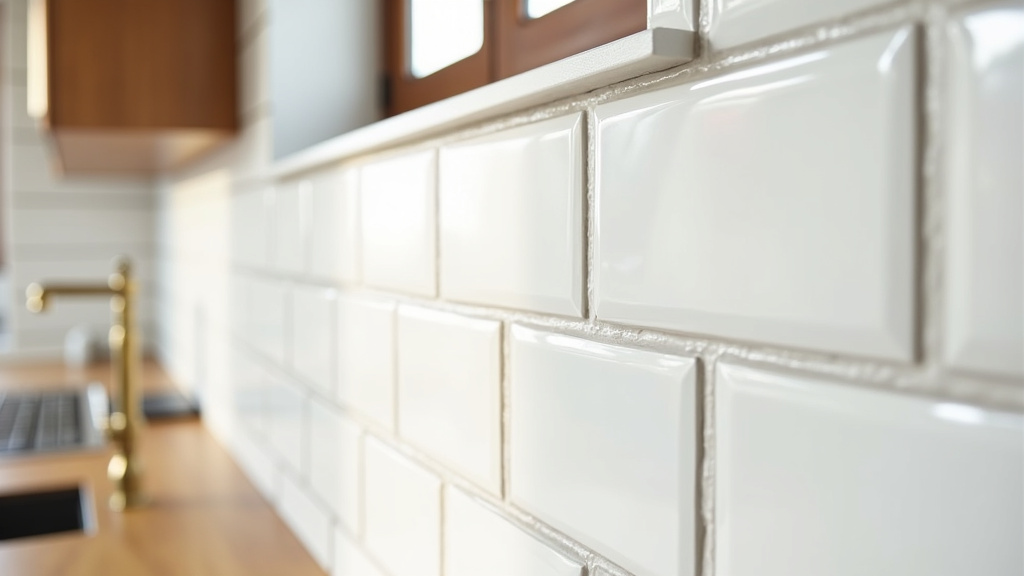 Carrelage métro blanc dans un magasin de bricolage