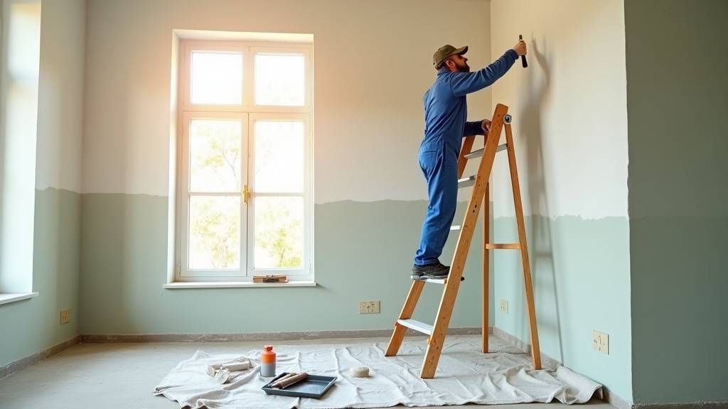 Chantier de rénovation énergétique en cours