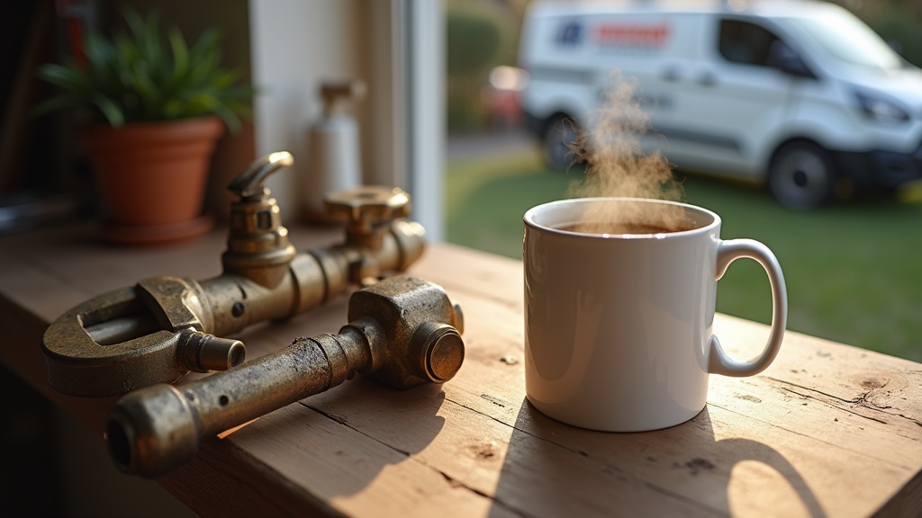 Chauffagiste effectuant la maintenance préventive d'une chaudière