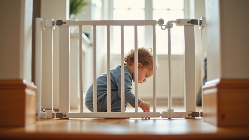 Installation d'une barrière d'escalier avec fixation murale