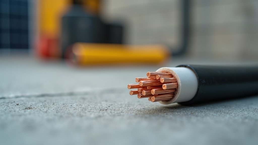 Raccordement électrique avec bornier Wago pour câble 6mm2