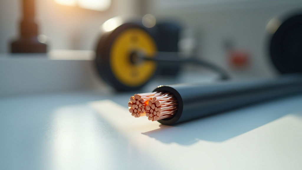 Câble électrique 6mm2 utilisé dans une installation électrique de maison