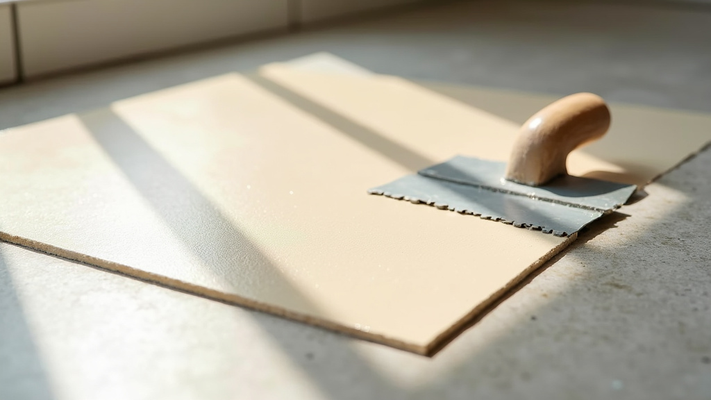 Colle en pâte pour carrelage mural