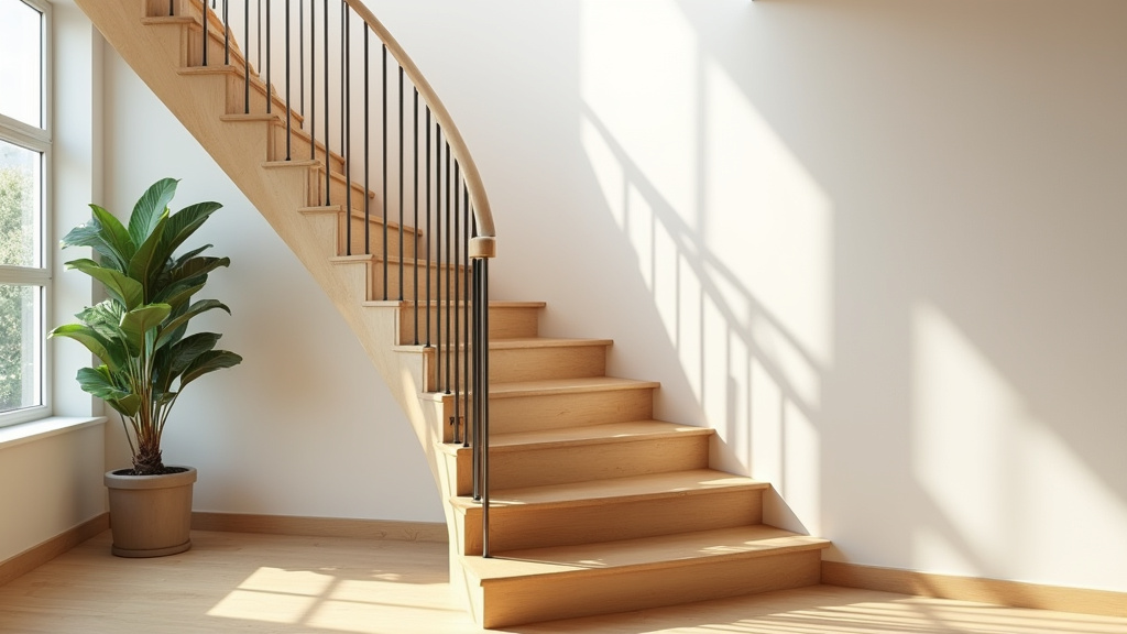 Schéma des différents types d'escaliers quart tournant