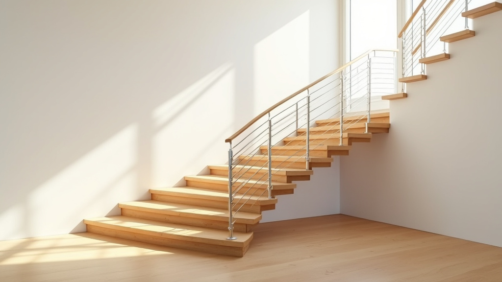 Escalier quart tournant en kit de montage