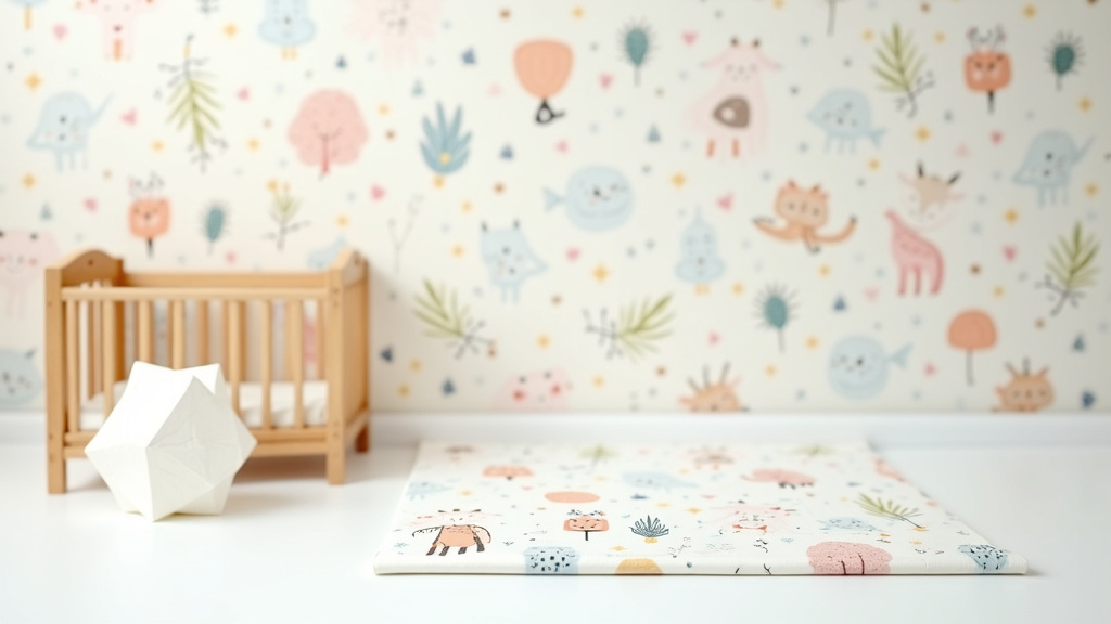 Mur de chambre d'enfant avec papier peint jungle immersive