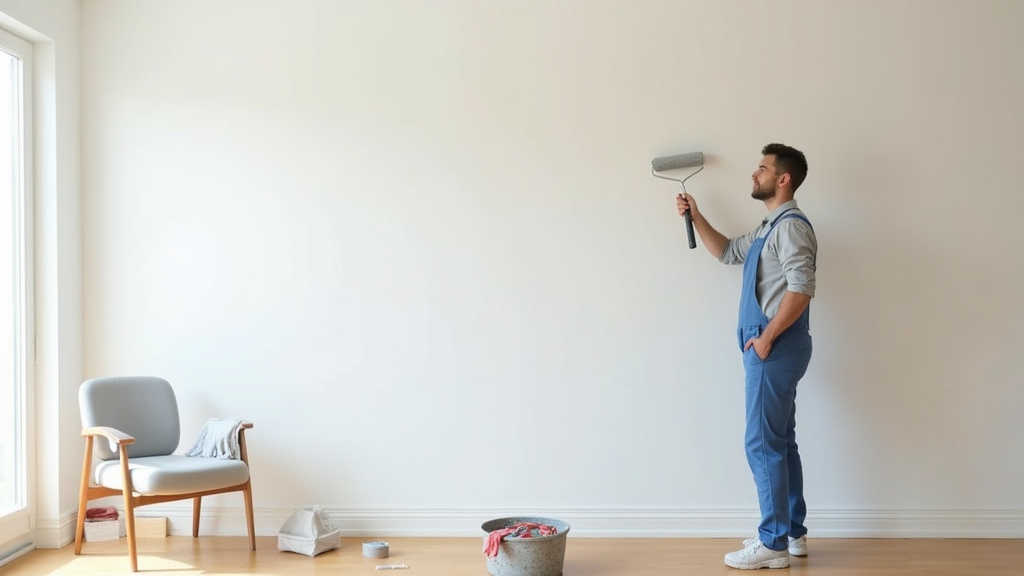 Décoration intérieure avec différents types de peintures et revêtements