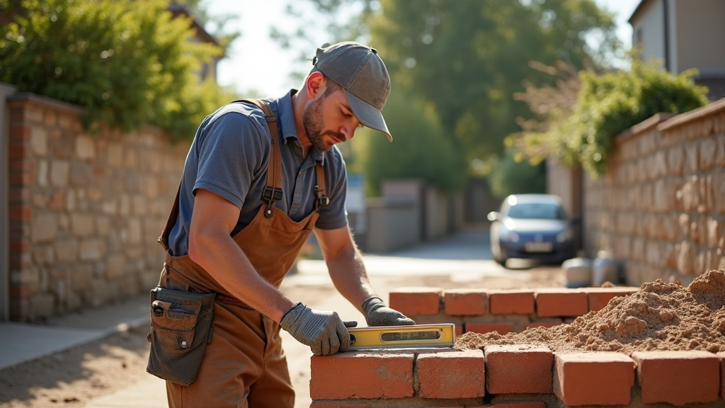 Maçon discutant d'un plan de construction avec un client