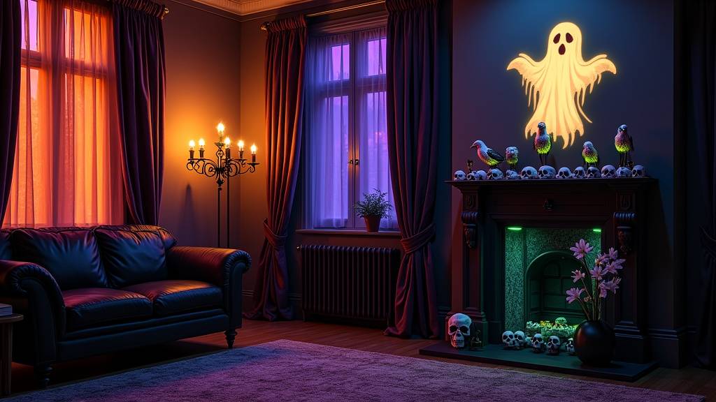 Décoration d'Halloween extérieure réussie