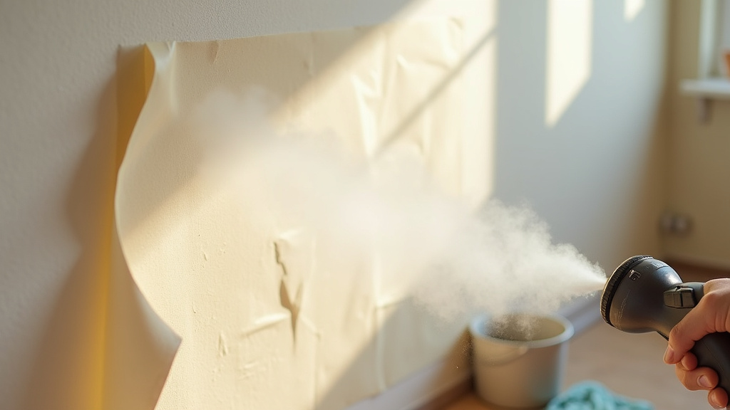 Mur rénové avec un nouveau papier peint végétal