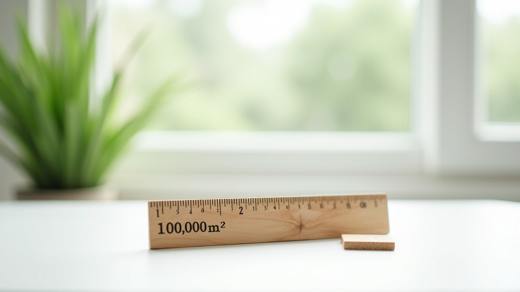 Illustration des différentes unités de mesure de surface