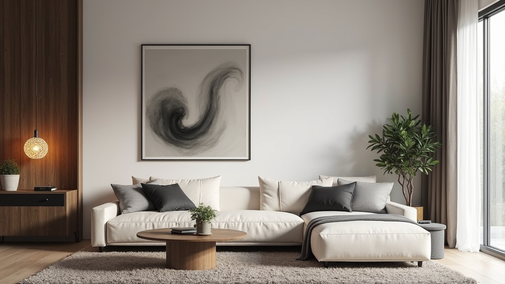 Terrasse aménagée avec mobilier en bois composite et éclairage intégré