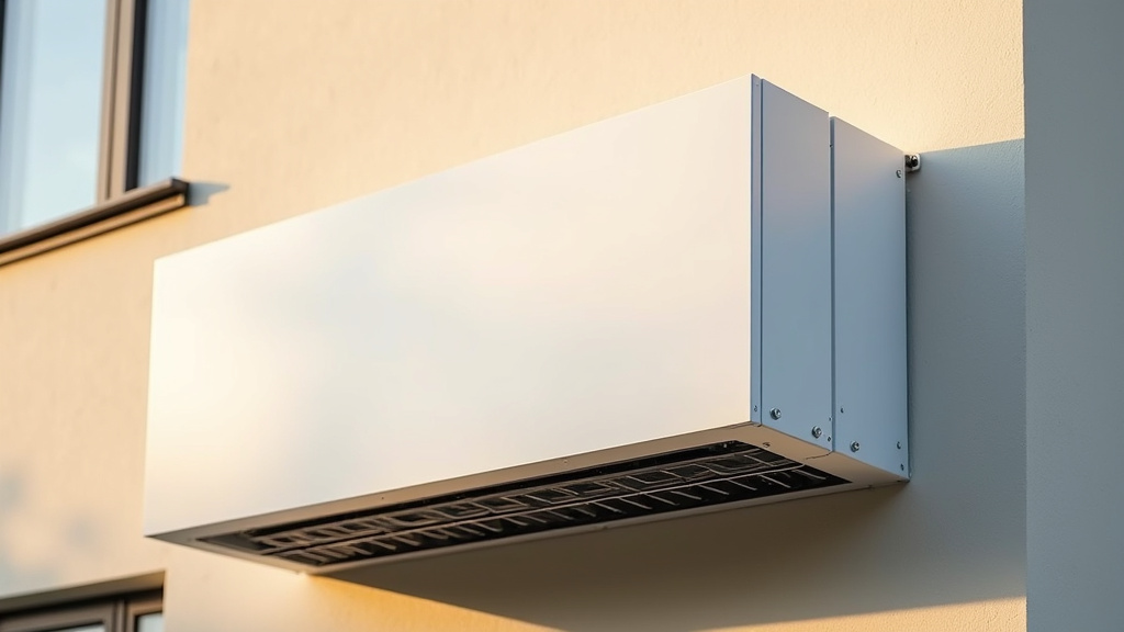 Unité extérieure de climatisation avec cache Decoclim discret