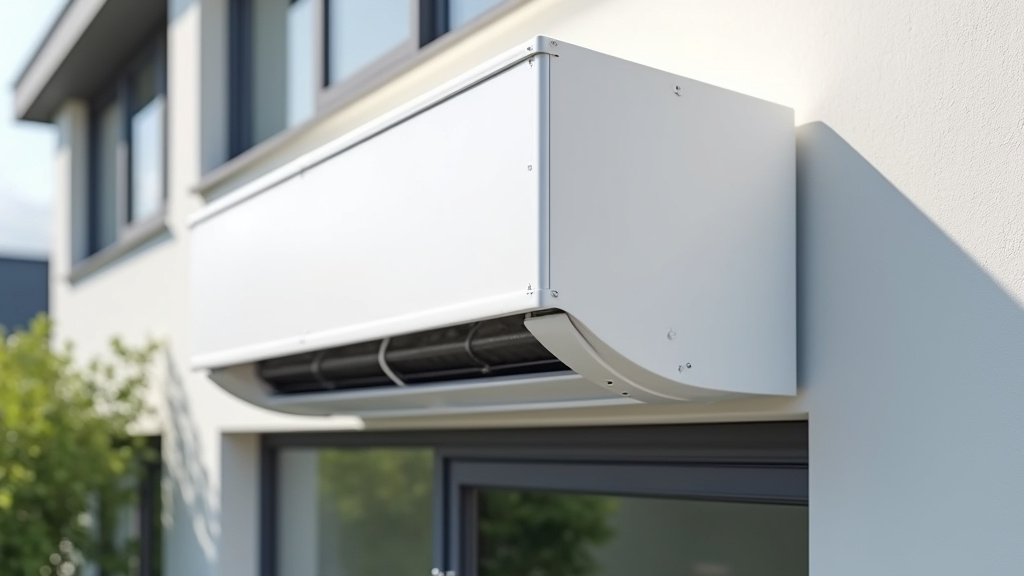 Détail de l'assemblage d'un cache-clim Decoclim