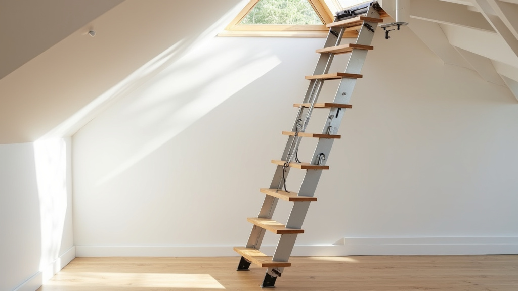Installation d'un escalier escamotable dans une maison moderne
