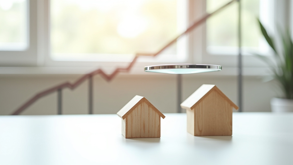 Analyse immobilière avec graphiques et données sur écran d'ordinateur