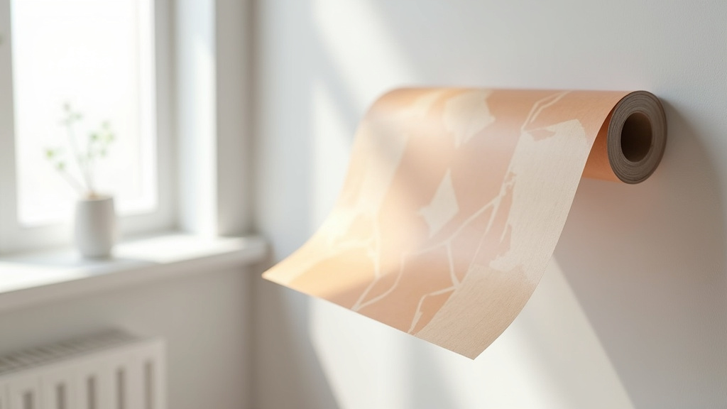 Démonstration de la dépose facile du papier peint intissé
