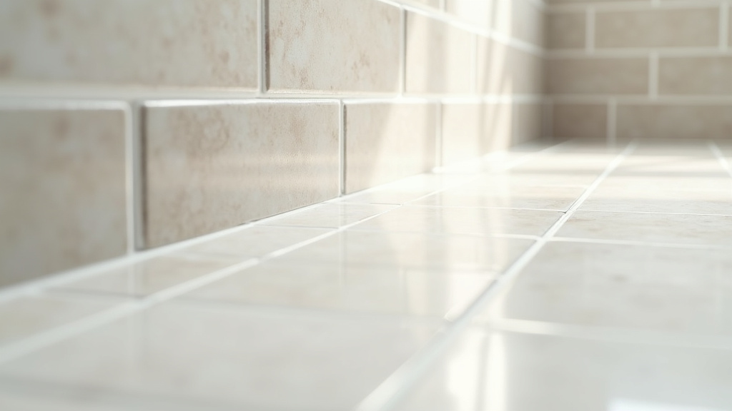 Plinthes en carrelage dans une salle de bain moderne