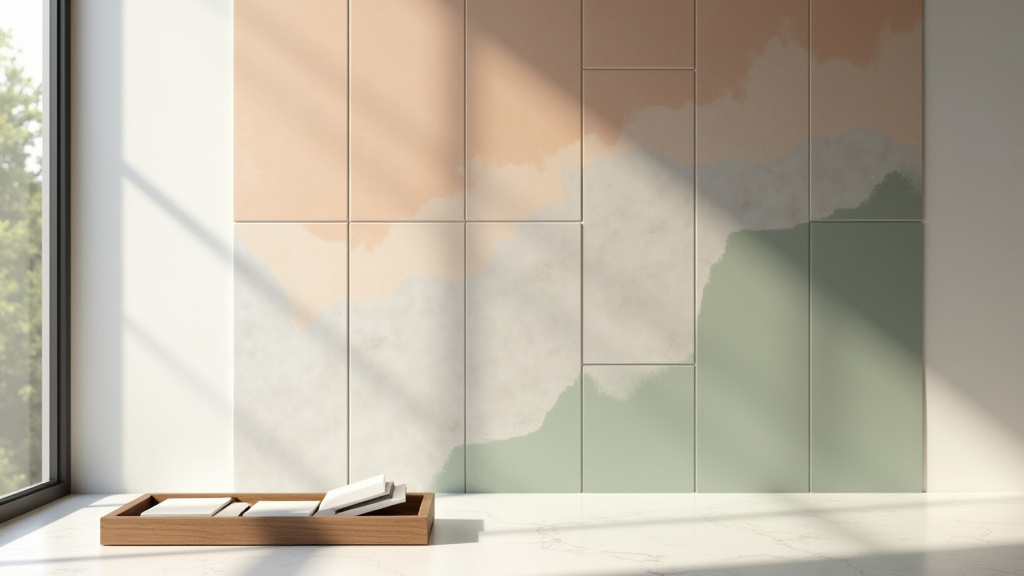 Carrelage imitation bois dans une salle de bain moderne