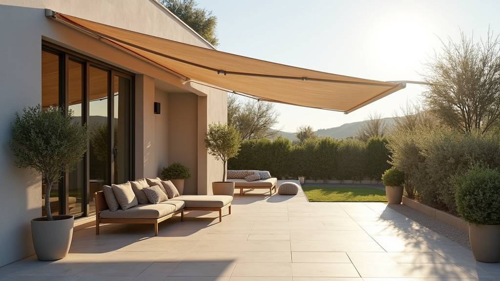 Installation professionnelle d'une pergola bioclimatique