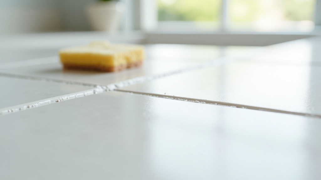 Carrelage avec joints impeccables dans une salle de bain moderne