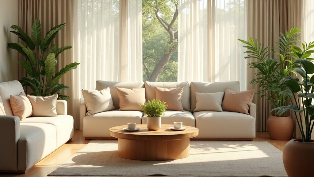 Intérieur de maison harmonieux avec éléments de Feng Shui